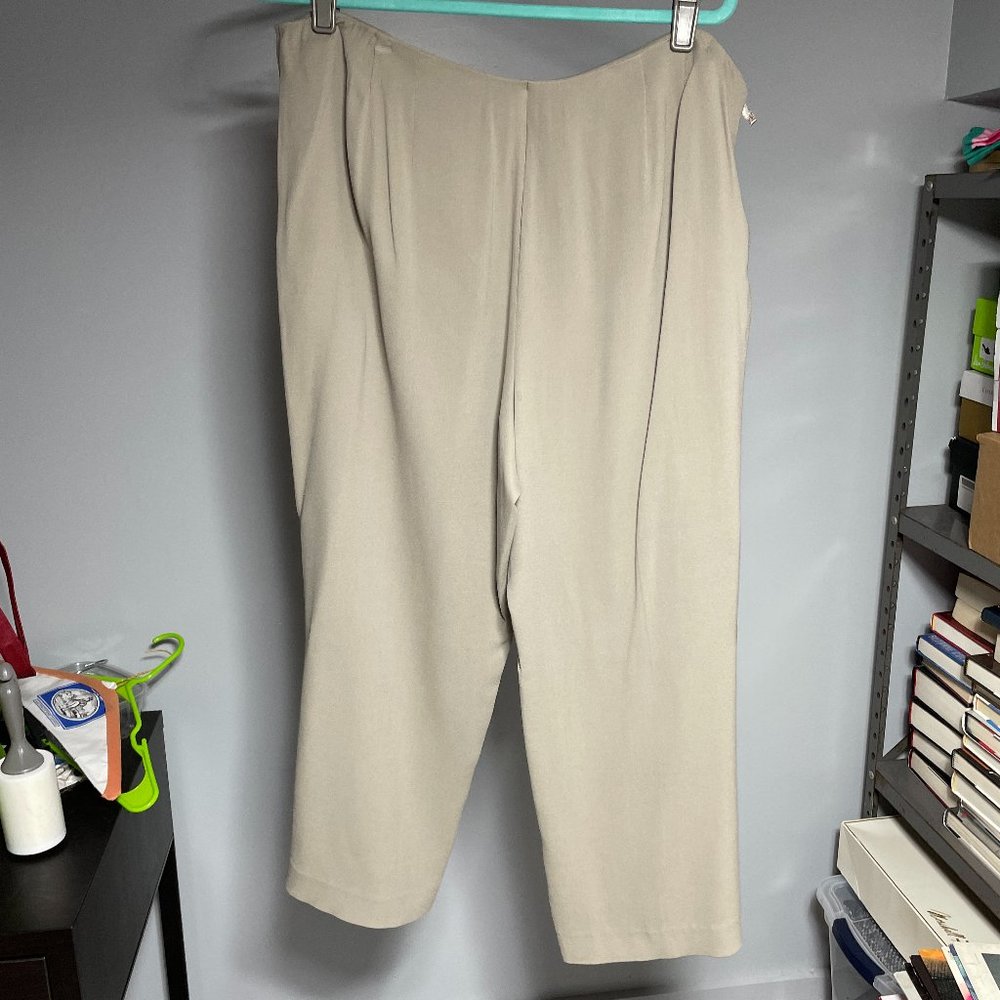 Eileen Fisher silk wide leg pants